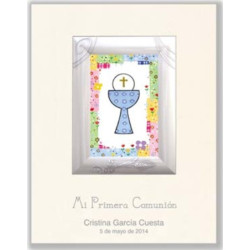 LIBRO COMUNION EDICROMO PORTARRETRATOS ALUMINIO 21607