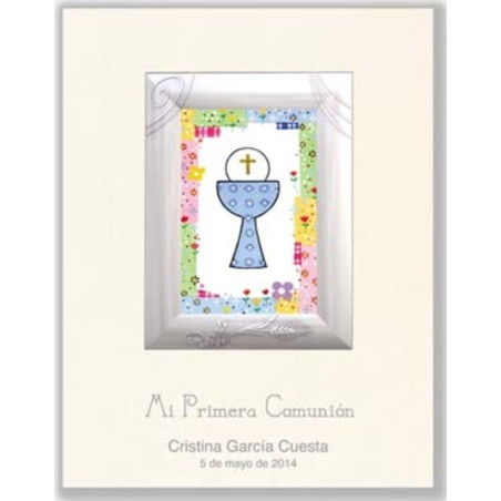 LIBRO COMUNION EDICROMO PORTARRETRATOS ALUMINIO 21607