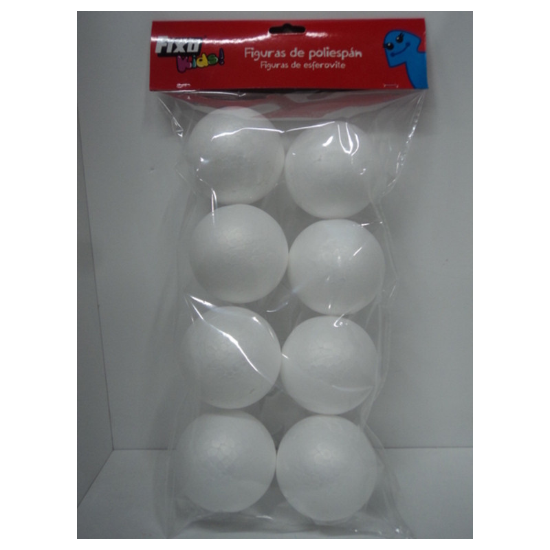BOLA POLIESPAN 65MM B/8U FIXO KIDS 68 00 86 00 GRAFOPLAS
