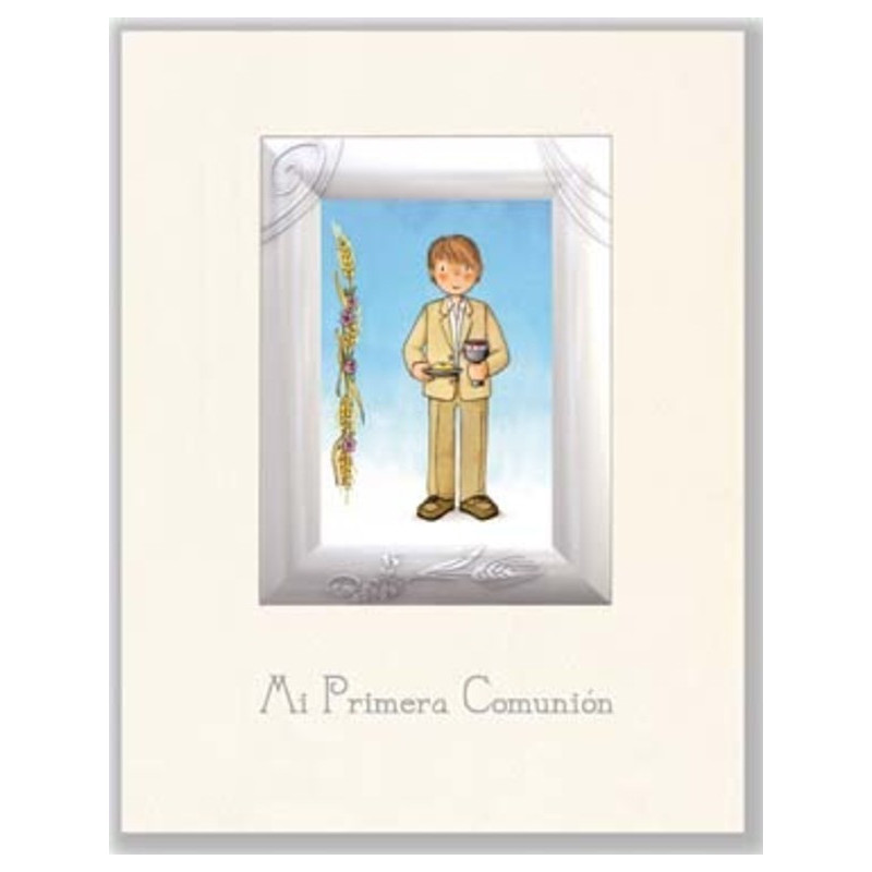 LIBRO COMUNION EDICROMO PORTARRETRATOS ALUMINIO 21609