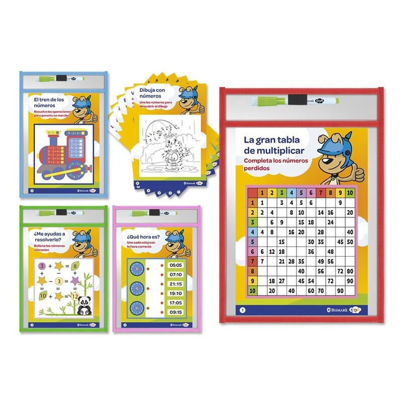 FUNDA PARA FICHAS DE BORRADO EN SECO BISMARK C/ROTULADOR UNIDAD 329989 POESSA