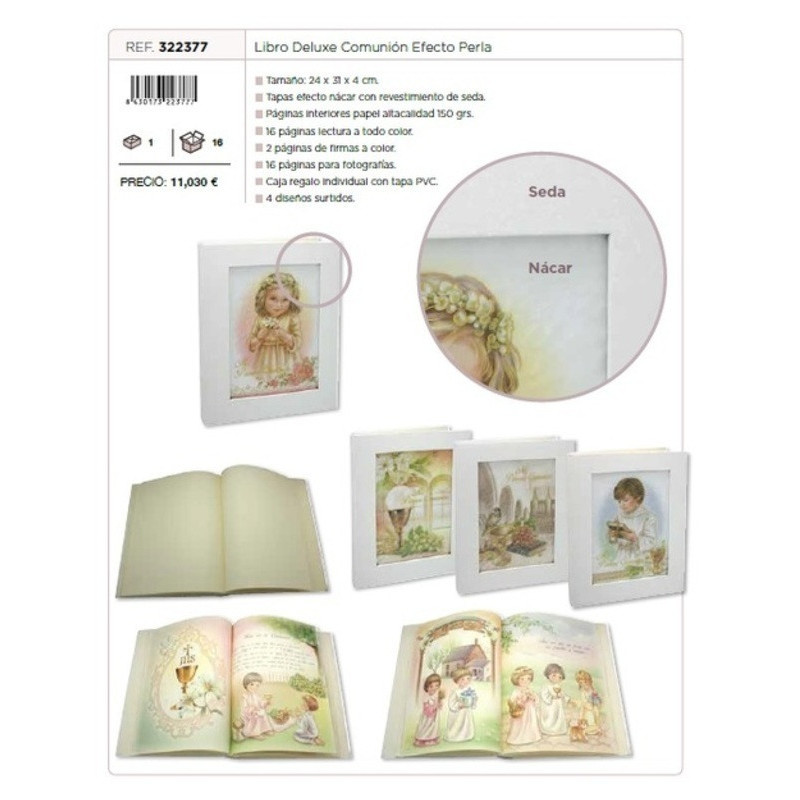LIBRO COMUNION POESSA SEDA/NACAR 4 MODELOS SURTIDOS POESSA 322377