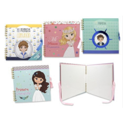 LIBRO COMUNION POESSA IMITACION ALBUM FOTOS ESPIRAL 4 MOD SURTIDOS 327951