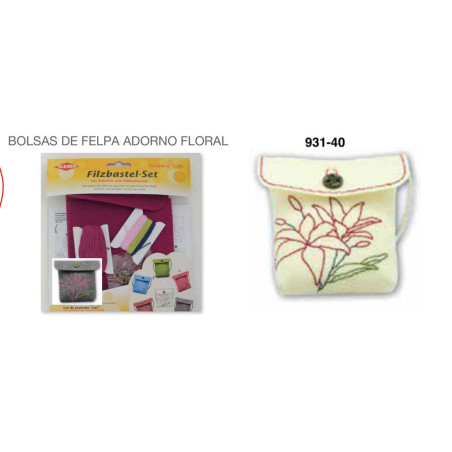 BOLSO FIELTRO ITKREA PARA COSER 20CM KLEIBER BLANCO 931-40