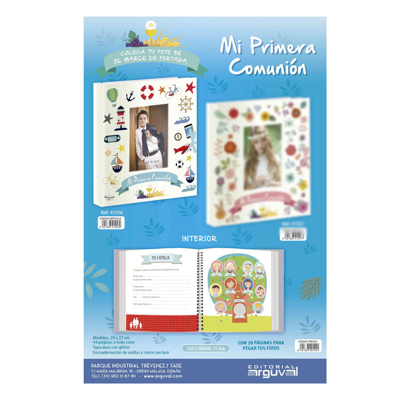 LIBRO COMUNION ARGU IMITACION COLLAGE FOTO NIÑO 41556