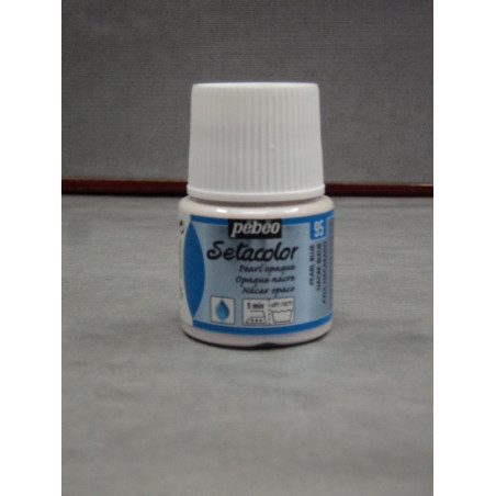 PINTURA PEBEO SETACOLOR  45ML NACAR AZUL PERLA C-95