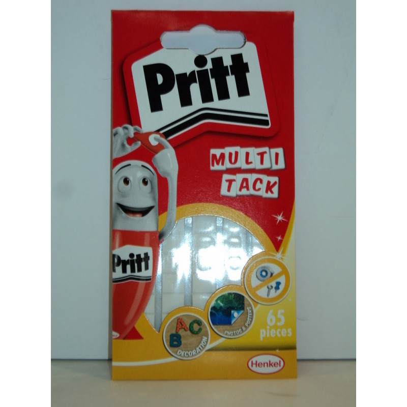 PEGAMENTO TACK PRITT MULTI TACK 35G CUARTEADO 65 PZAS