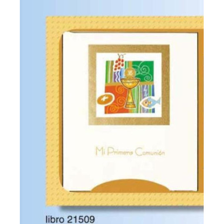 LIBRO COMUNION EDICROMO ELEGANCE CALIZ PAN PECES 21509