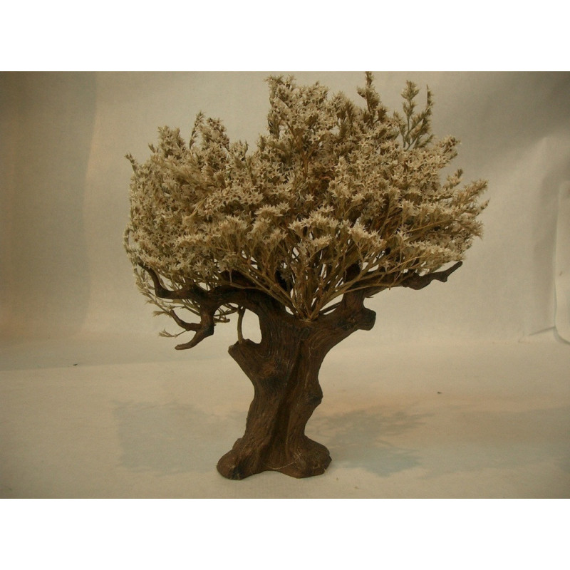ARBOL 27CM FLOR BLANCA OLIVER 01010 ^