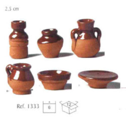 CANTAROS CERAMICA PEQUEÑOS SURTIDOS C/6U OLIVER 01333 ^