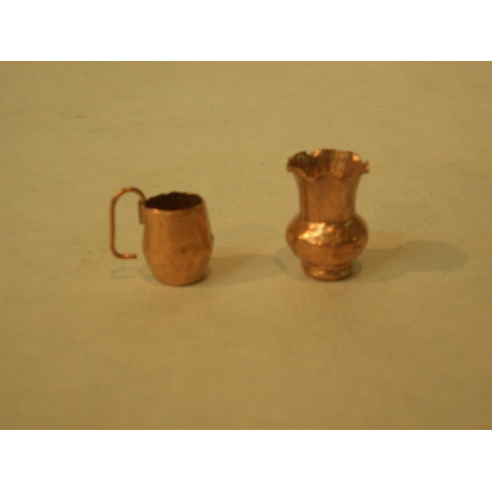CANTAROS COBRE PEQUEÑOS C/2U OLIVER 01340 ^
