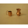 CANTAROS COBRE PEQUEÑOS C/2U OLIVER 01340 ^