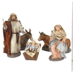 NACIMIENTO MARMOLINA 12CM JUEGO 5 PIEZAS OLIVER 28010 ^