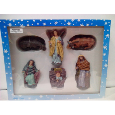 NACIMIENTO MARMOLINA 15CM JUEGO 6 OLIVER 28170 ^