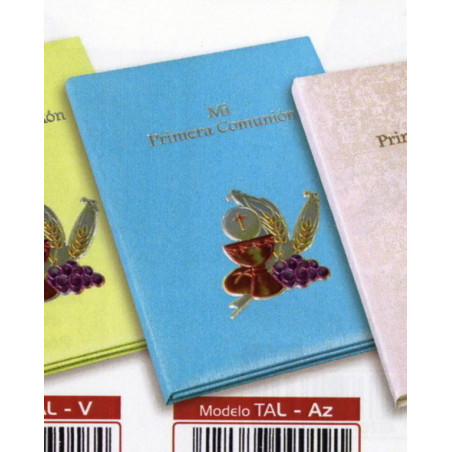 LIBRO COMUNION BULMARK PLACA ALUMINIO PORTARETRATOS AZUL TAL-AZ