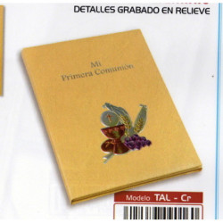 LIBRO COMUNION BULMARK PLACA ALUMINIO PORTARETRATOS CREMA TAL-CR