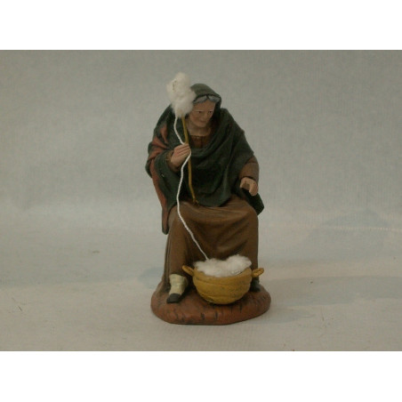 HILANDERA LIENZADA SENTADA 14CM     2207 ^