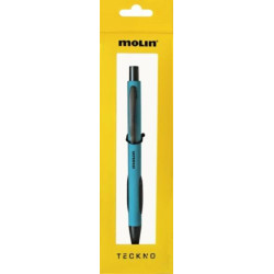 BOLIGRAFO MOLIN RETRACTIL TEKNO AZUL BTK165-01B TINTA NEGRA