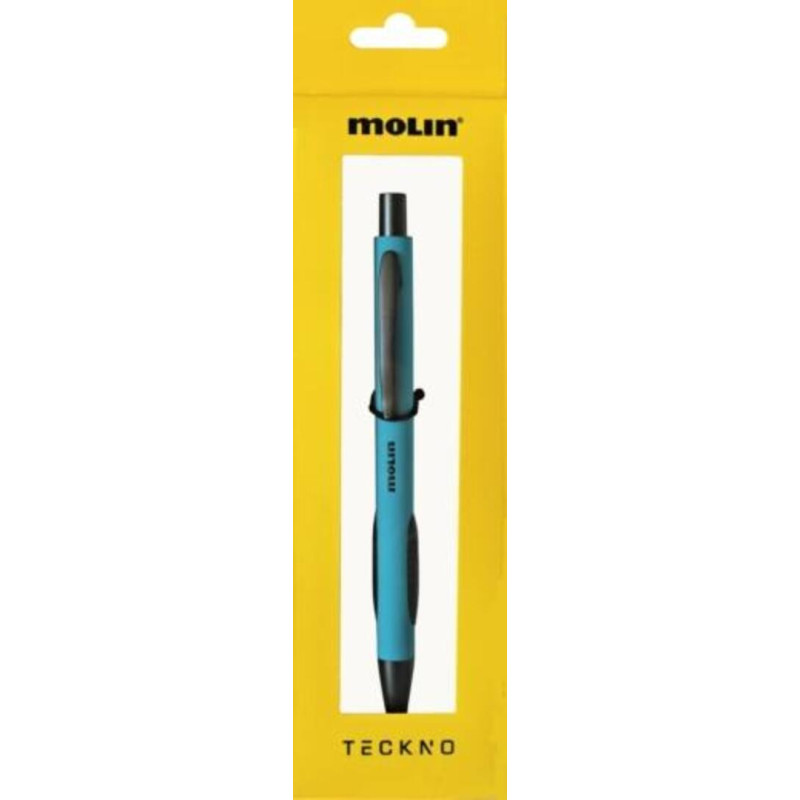 BOLIGRAFO MOLIN RETRACTIL TEKNO AZUL BTK165-01B TINTA NEGRA