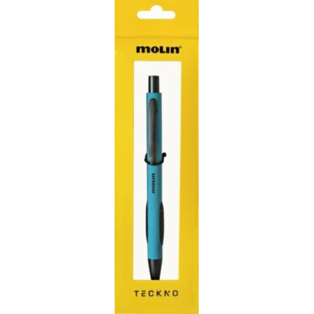 BOLIGRAFO MOLIN RETRACTIL TEKNO AZUL BTK165-01B TINTA NEGRA