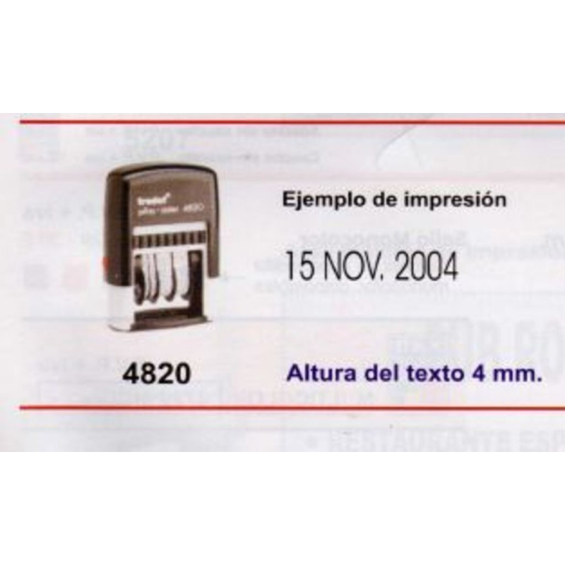 FECHADOR PRINTY 4820 P2 4MM TRODAT FRAMUN