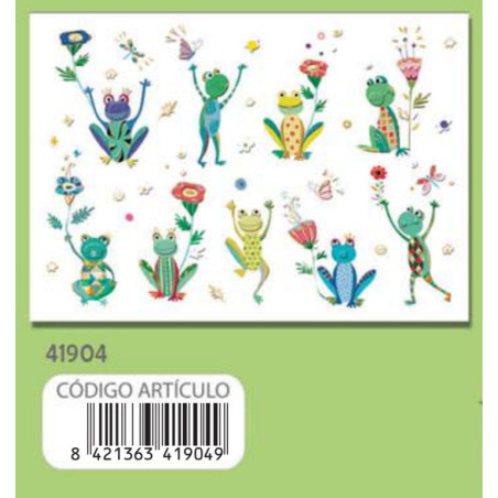 TARJETA FELICITACION ARGU TURNOWSKY RANA FLOR 41908 UNIDAD