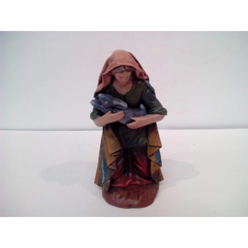 PASTORA LIENZADA OFRENDA CONEJO 17CM 704 ^