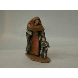 PASTORA LIENZADA C/NIÑO 21CM 704 ^