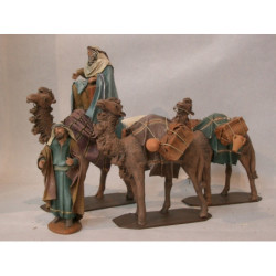 CARAVANA LIENZADA 3 CAMELLOS 17CM    718 ^