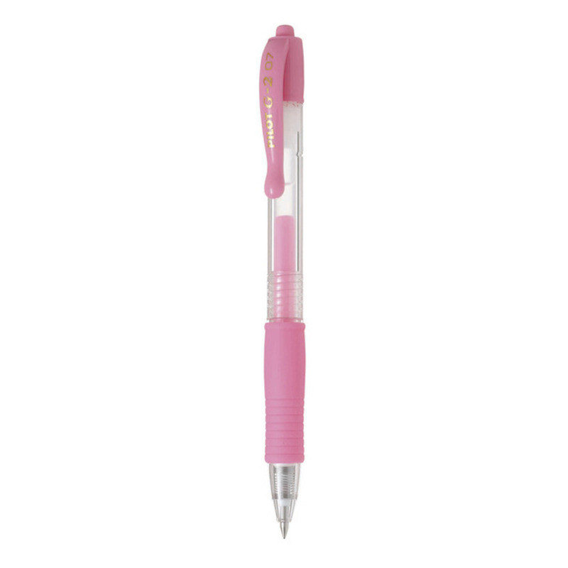 ROTULADOR PILOT G-2  GEL INK RETRACTIL ROSA C/12U