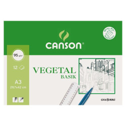 PAPEL VEGETAL CANSON MINIPACK A-3 90/95GR 12H C 200 400 787