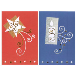 CHRISTMAS EDICROMO TROQUELADO LASER C/ORO 81016 ^