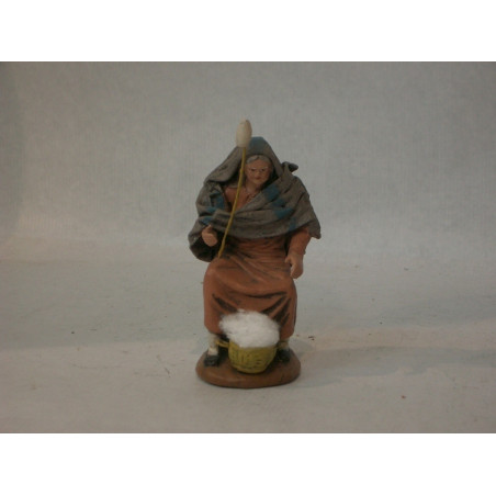 HILANDERA LIENZADA SENTADA 12CM     2207 ^