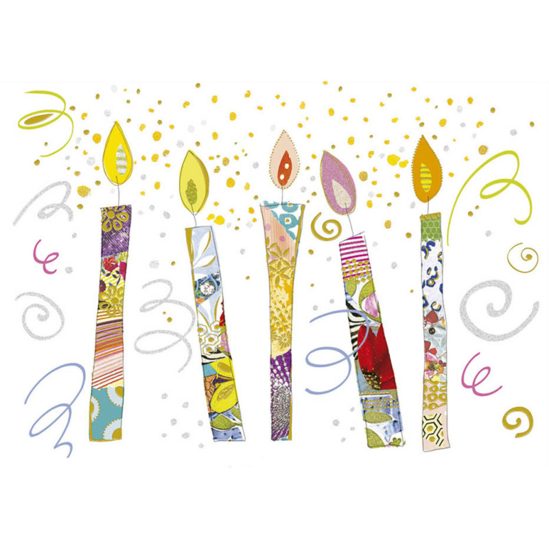 TARJETA FELICITACION ARGU TURNOWSKY VELAS 46696 UNIDAD