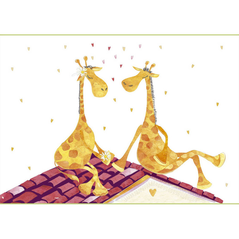 TARJETA FELICITACION ARGU TURNOWSKY JIRAFAS 46696 UNIDAD
