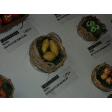 CESTA ESPARTO CON MELONES 851 ^