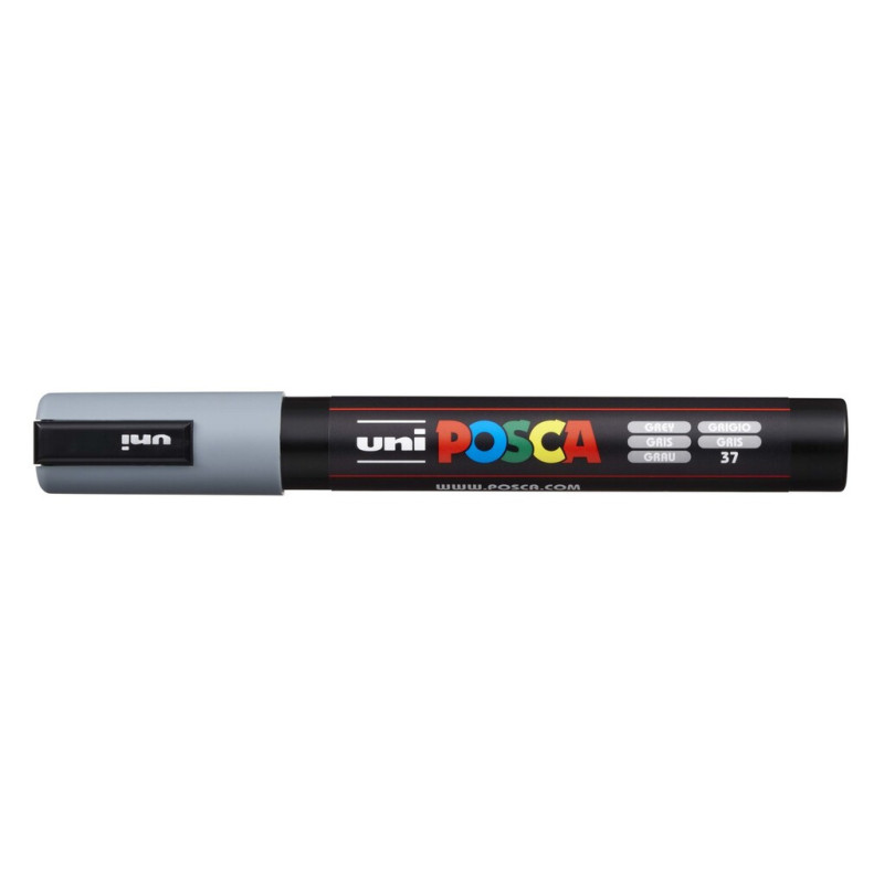 MARCADOR UNI-BALL POSCA PC-5M PUNTA REDONDA 1,8-2,5MM GRIS -37- 152769000