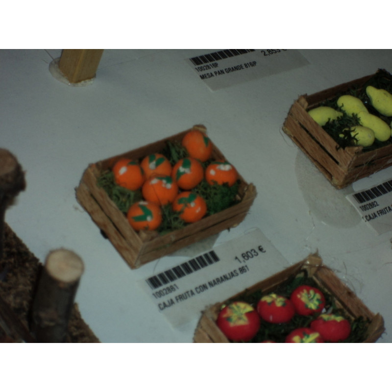 CESTA ESPARTO ASA CON NARANJAS 858 ^