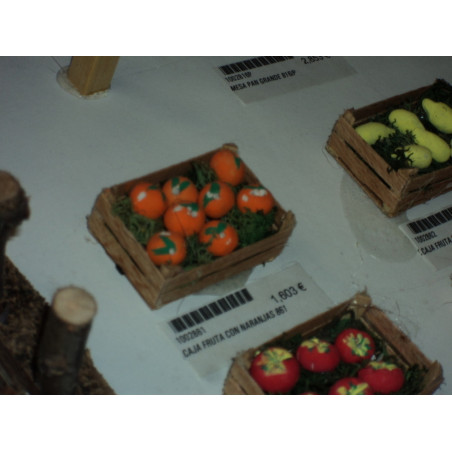 CESTA ESPARTO ASA CON NARANJAS 858 ^