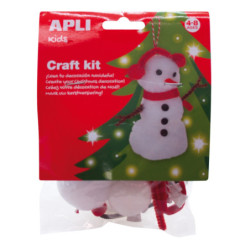 ADORNO APLI MUÑECO NIEVE PARA MONTAR 13938 ^