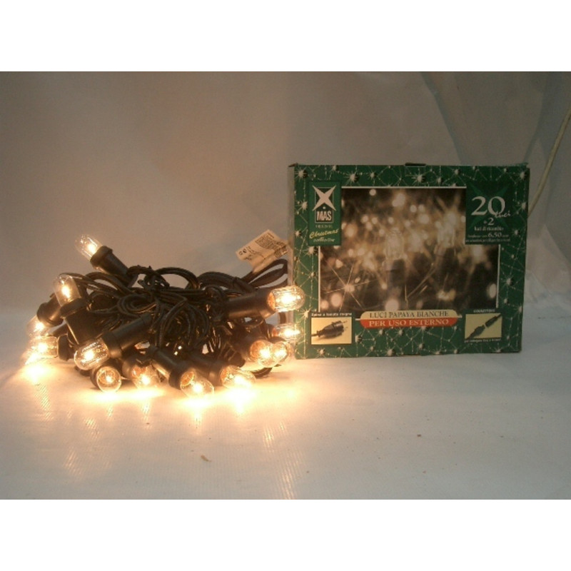 LUCES JUEGO 20 EXTERIOR ALTA PROTECCION BLANCA 22029 ^