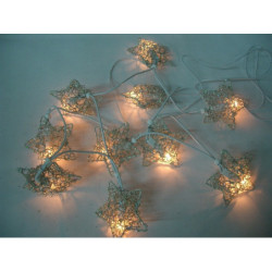 LUCES JUEGO 10 FILIGRANA ESTRELLA BLANCA 22840 ^