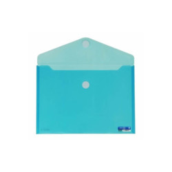 DOSSIER SOBRE A-5 VELCRO TRANSLUCIDO AZUL