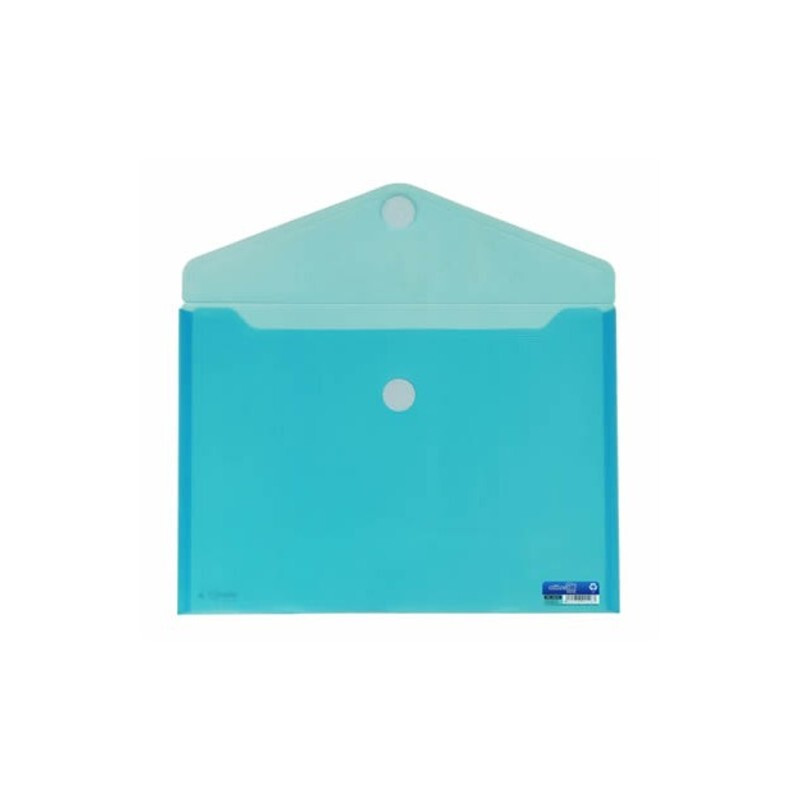 DOSSIER SOBRE A-5 VELCRO TRANSLUCIDO AZUL