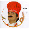 GORRO COCINERO FELIZ NAVIDAD ROJO 42814 ^