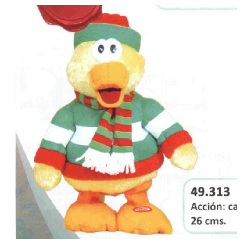 MUÑECO GUIRMA PATO CANTARIN NOEL 49313 ^