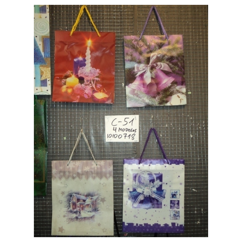 BOLSA REGALO NAVIDAD PP 21*25 MEDIANA 0718 ^