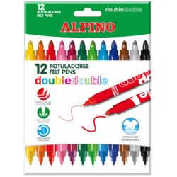 MARCD.ES COLORES ALPINO DOBLE PUNTA CJ.12u.