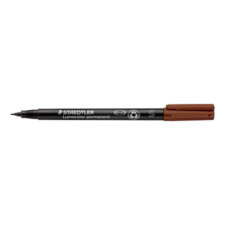 ROTULADOR STAEDTLER LUMOCOLOR SUPER MARRON 313 C/10U