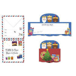 CARTAS REYES MAGOS DESPLEGABLE BISMARK GIFT BLISTER PTE 24U 328935